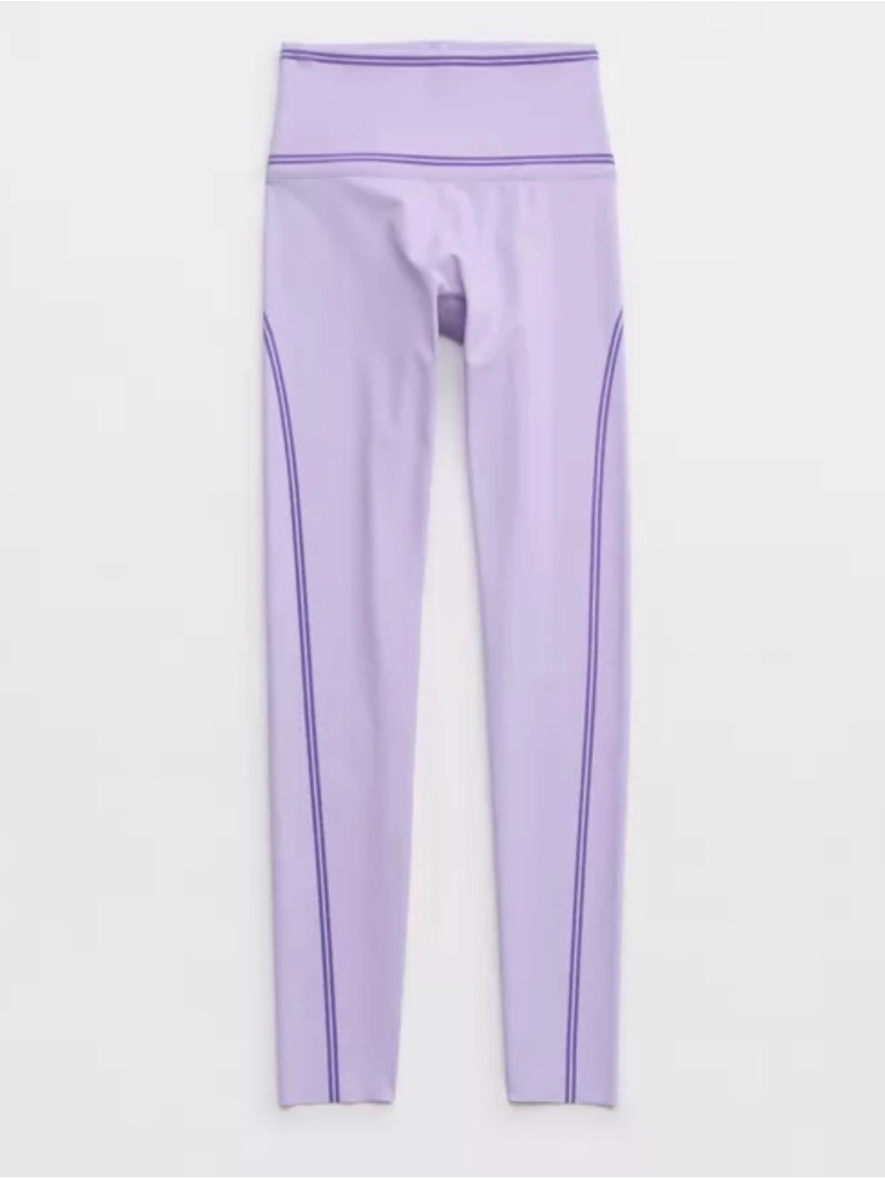 Aerie Offline Goals velvet trim Legging Purple wash 7/8 Leggings Hi Rise